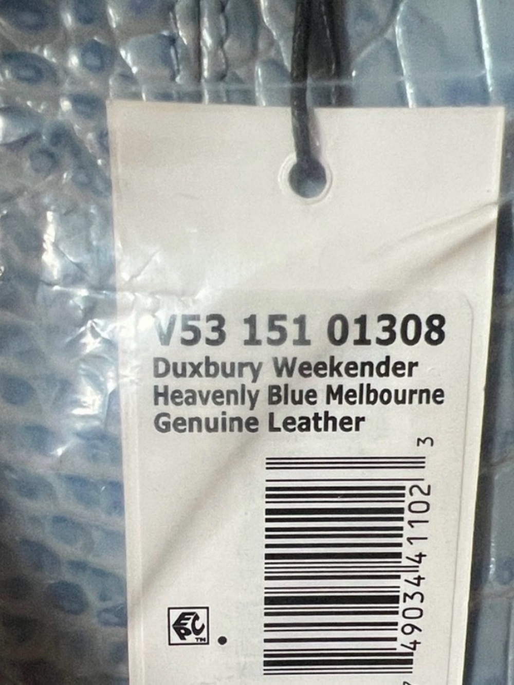 BRAHMIN Duxbury Weekender Heavenly Blue Melbourne NWT - Picture 5 of 5